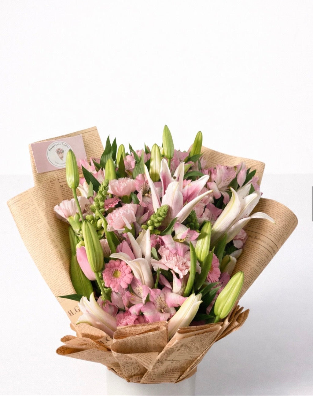 Garden Pink Mixed Bloom Bouquet